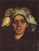 Vincent Van Gogh, Head of a Peasant Woman with Whit Cap (nn040
